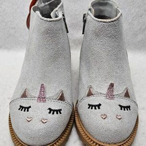 Wonder Nation Crazy Unicorn Faux Shearling Boots color Grey Toddler Girls Sz5